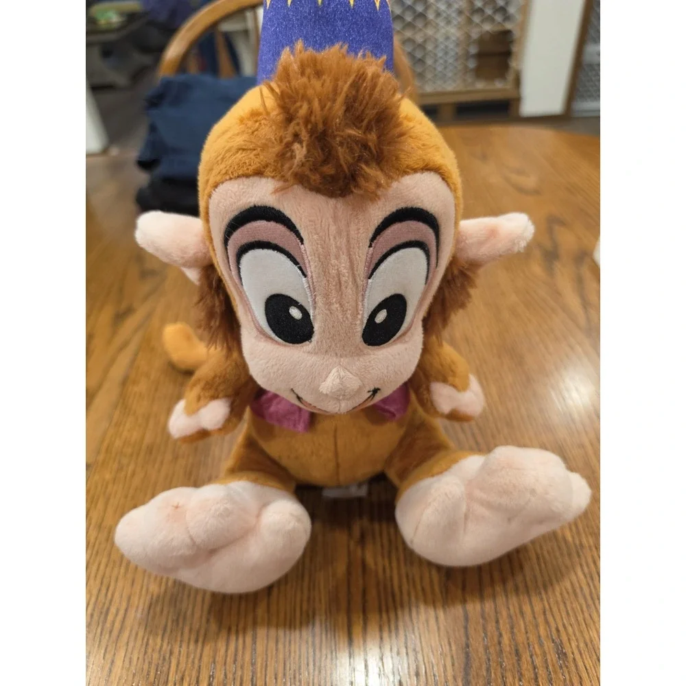 Disney Parks Exclusive Aladdin Monkey Abu Big Feet Plush Stuffed Animal